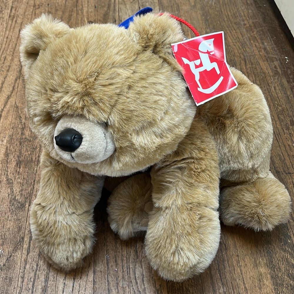‘90s Vintage FAO Schwarz Clear Backpack Bear